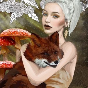 Digital Art - The Fox Friend - Sara Baptista