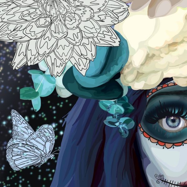 Digital Art - Corpse bride for Dia de los muertos 1 - Sara Baptista