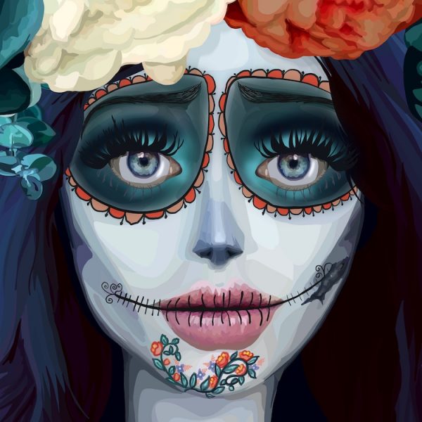 Digital Art - Corpse bride for Dia de los muertos 3 - Sara Baptista